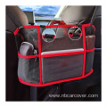 3 layer pu leather mesh organizer between seats